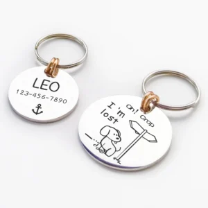 Personalized Funny Engraved Dog Tag 1 Unit-Dogs